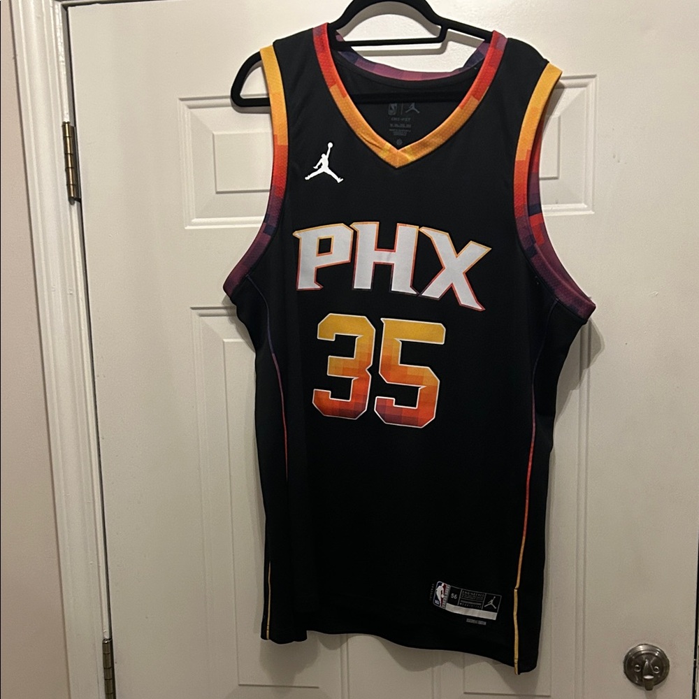 Durant Black and Orange PHX Jersey